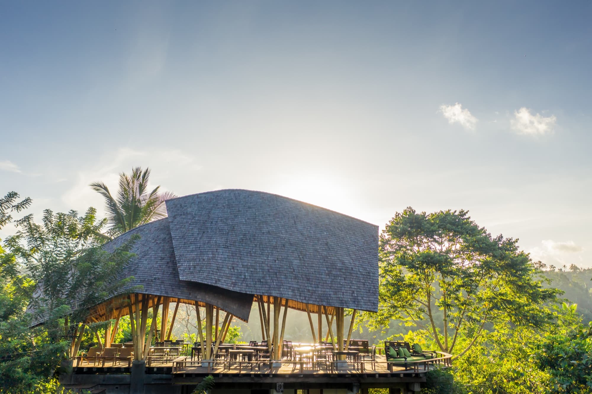 Open Kitchen restaurant with plant-forward Balinese menu and jungle views